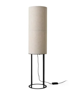 Audo Copenhagen Hashira golvlampa, hög, rå linne