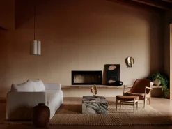 Audo Copenhagen Hashira taklampa, kluster, stor, rå linne