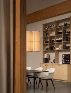 Audo Copenhagen Hashira taklampa, kluster, stor, rå linne