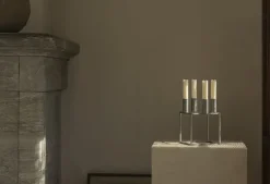 Audo Copenhagen Kubus 4 ljushållare, zink