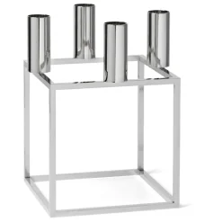 Audo Copenhagen Kubus 4 ljushållare, nickel