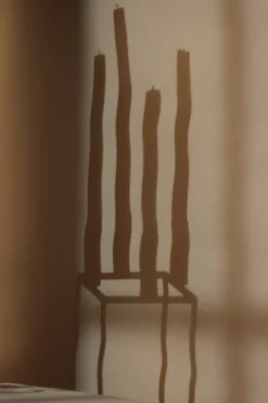 Audo Copenhagen Kubus 4 ljushållare, nickel