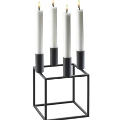 Audo Copenhagen Kubus 4 ljushållare, svart