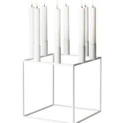 Audo Copenhagen Kubus 8 ljushållare, vit