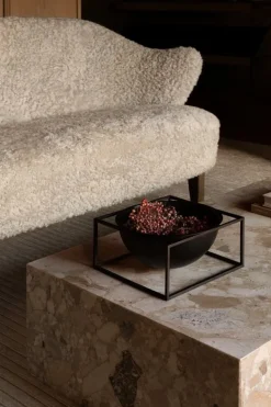 Audo Copenhagen Kubus Centrepiece skål, stor, svart