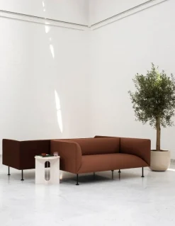 Audo Copenhagen Marmorskiva till Androgyne-bordet, vit