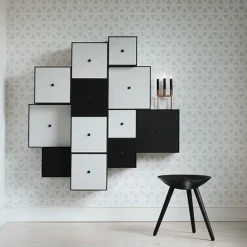 Audo Copenhagen ML42 pall, 48 cm, svartbetsad bok