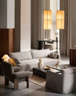 Audo Copenhagen Offset 3-sits soffa med löstagbart överdrag, havre