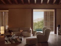 Audo Copenhagen Plinth bord, lågt, Calcatta Viola-marmor