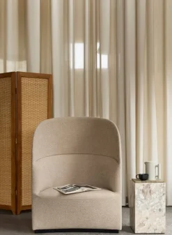 Audo Copenhagen Plinth bord, högt, Kunis Breccia marmor