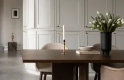 Audo Copenhagen Plinth bord, kub, svart Marquina-marmor