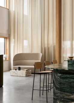 Audo Copenhagen Plinth bord, lågt, Kunis Breccia marmor