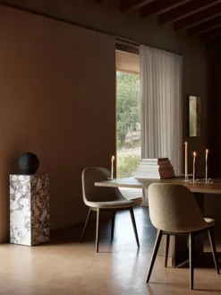 Audo Copenhagen Plinth Pedestal sockel, Calacatta Viola-marmor