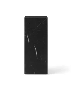 Audo Copenhagen Plinth Pedestal sockel, svart Marquina-marmor