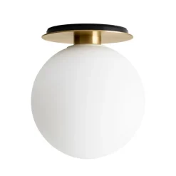 Audo Copenhagen TR Bulb taklampa, borstad mässing - matt opal