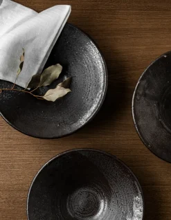 Audo Copenhagen Triptych keramikskål, 30 cm, mocha