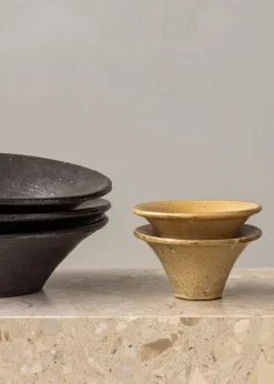 Audo Copenhagen Triptych keramikskål, 30 cm, mocha