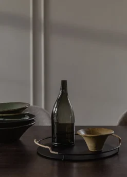 Audo Copenhagen Triptych keramikskål, 30 cm, mocha