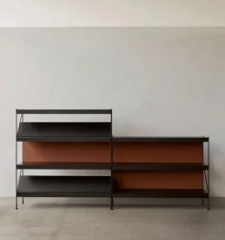 Audo Copenhagen Zet förvaringssystem bakpanel, tegelröd