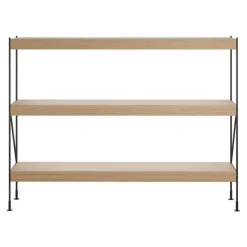 Audo Copenhagen Zet förvaringssystem, H114, svart stål - ek