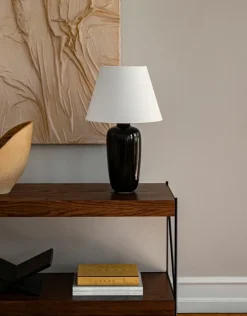 Audo Copenhagen Zet förvaringssystem, H70, svart stål - mörk betsad ek