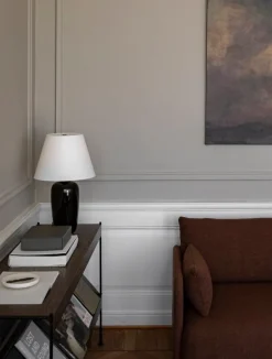 Audo Copenhagen Zet förvaringssystem, H70, svart stål - mörk betsad ek