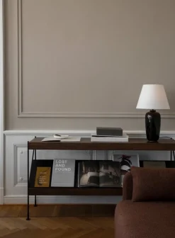 Audo Copenhagen Zet förvaringssystem, H70, svart stål - mörk betsad ek