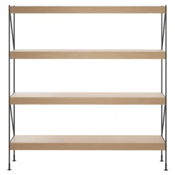 Audo Copenhagen Zet förvaringssystem, H158, svart stål - ek