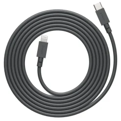 Avolt Cable 1 USB-C till Lightning-laddkabel, 2 m, Stockholm black
