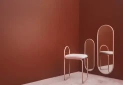 AYTM Angui spegel 78 x 29 cm, rosa