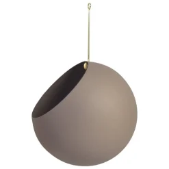 AYTM Globe hängande blomkruka, stor, taupe - guld