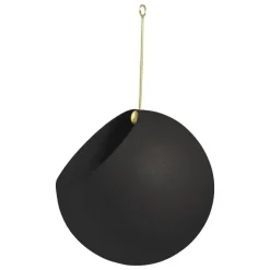 AYTM Globe hängande blomkruka, stor, svart - guld