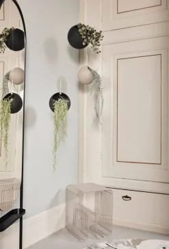 AYTM Globe hängande blomkruka, stor, svart - guld