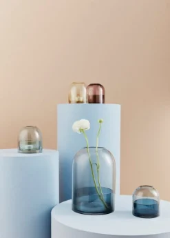 AYTM Tota ljuslykta, svart - blå