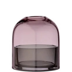 AYTM Tota värmeljuslykta, rosa - svart