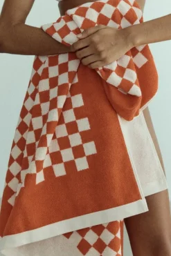 Baina Strandhandduk, Roman, 90 x 170 cm, paloma sun - ecru