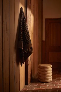 Baina Strandhandduk, Roman, 90 x 170 cm, tabac - noir