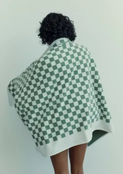 Baina Strandhandduk, Roman, 90 x 170 cm, salvia - krita