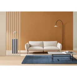 Basta Forte rektangulärt bord, vit Carrara-marmor - svart