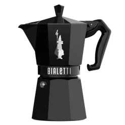 Bialetti Moka Exclusive espressobryggare, 6 koppar, svart