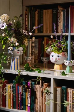 Bjørn Wiinblad Eva blomkruka med fot, 15,5 cm, rosa