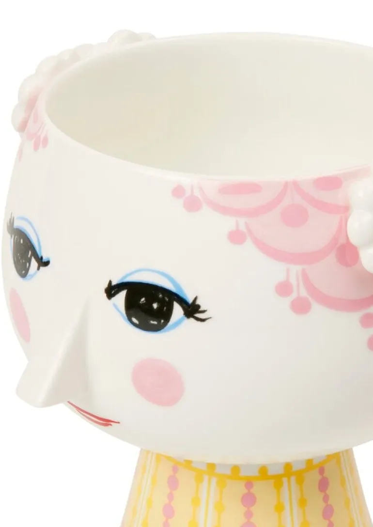 Bjørn Wiinblad Eva blomkruka med fot, 15,5 cm, rosa