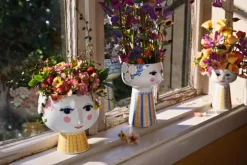 Bjørn Wiinblad Eva blomkruka med fot, 15,5 cm, rosa