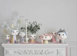 Bjørn Wiinblad Eva blomkruka med fot, 15,5 cm, blå