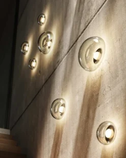 Bomma Dew Drops vägg-/taklampa, medium, 17 cm