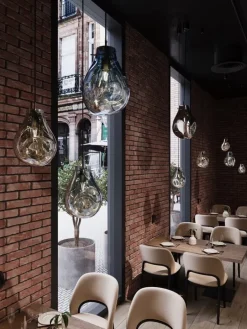 Bomma Soap pendel, stor, silver