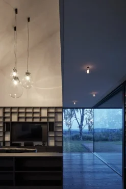 Bomma Tim pendel, medium, klar - svart