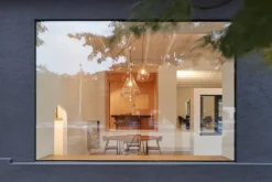 Bomma Tim pendel, medium, klar - borstad koppar