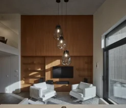 Bomma Tim pendel, medium, rök - svart