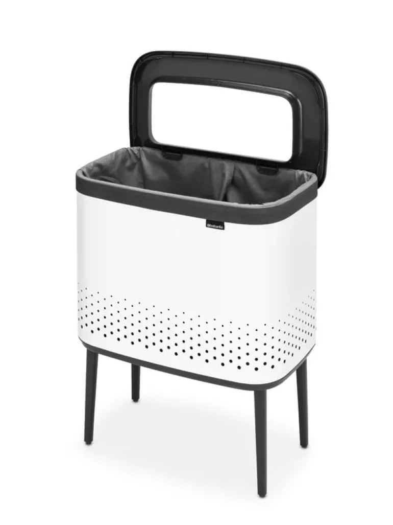 Brabantia Bo Laundry Bin tvättkorg, 60 l, vit